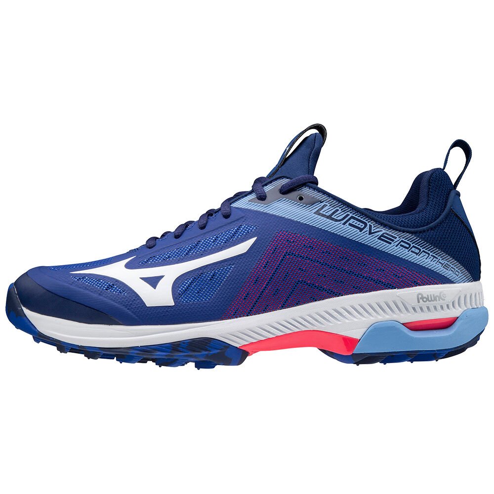 Zapatillas De Hockey Mizuno Wave Panthera Hombre Azules/Blancas/Rosas Outlet QNPD-45972